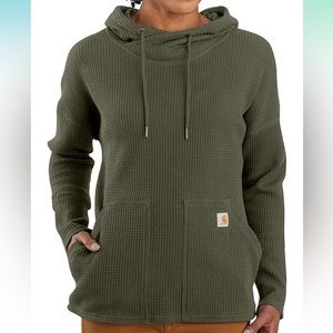 Carhartt Women's Relaxed Fit Heavyweight LS Hooded Thermal Shirt size 1X